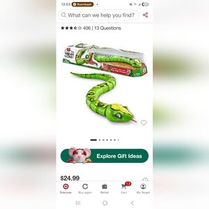 Robo Alive Green Snake Toy